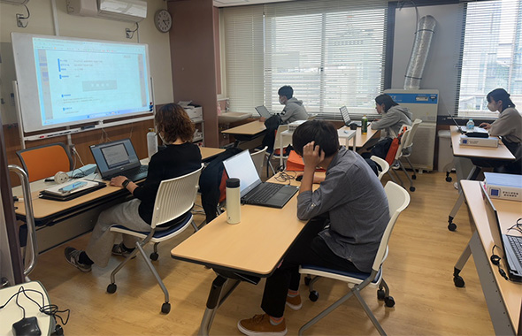 修了試験の様子