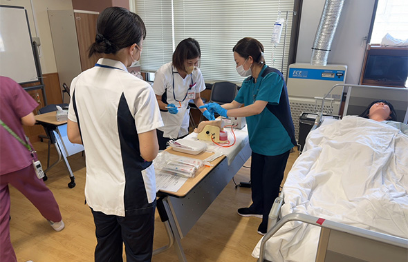 動脈血液ガス分析（実技練習）